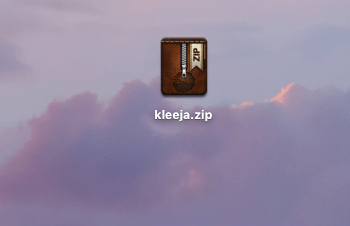 The extracted kleeja folder