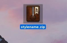 A style archive file